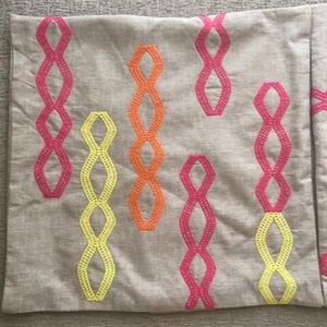 2 West Elm Colorful Couch Pillow covers